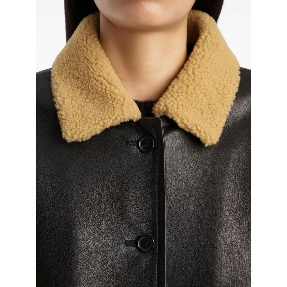 Khaite Black Jackets - Leather Jackets Women - Picture 4 of 6